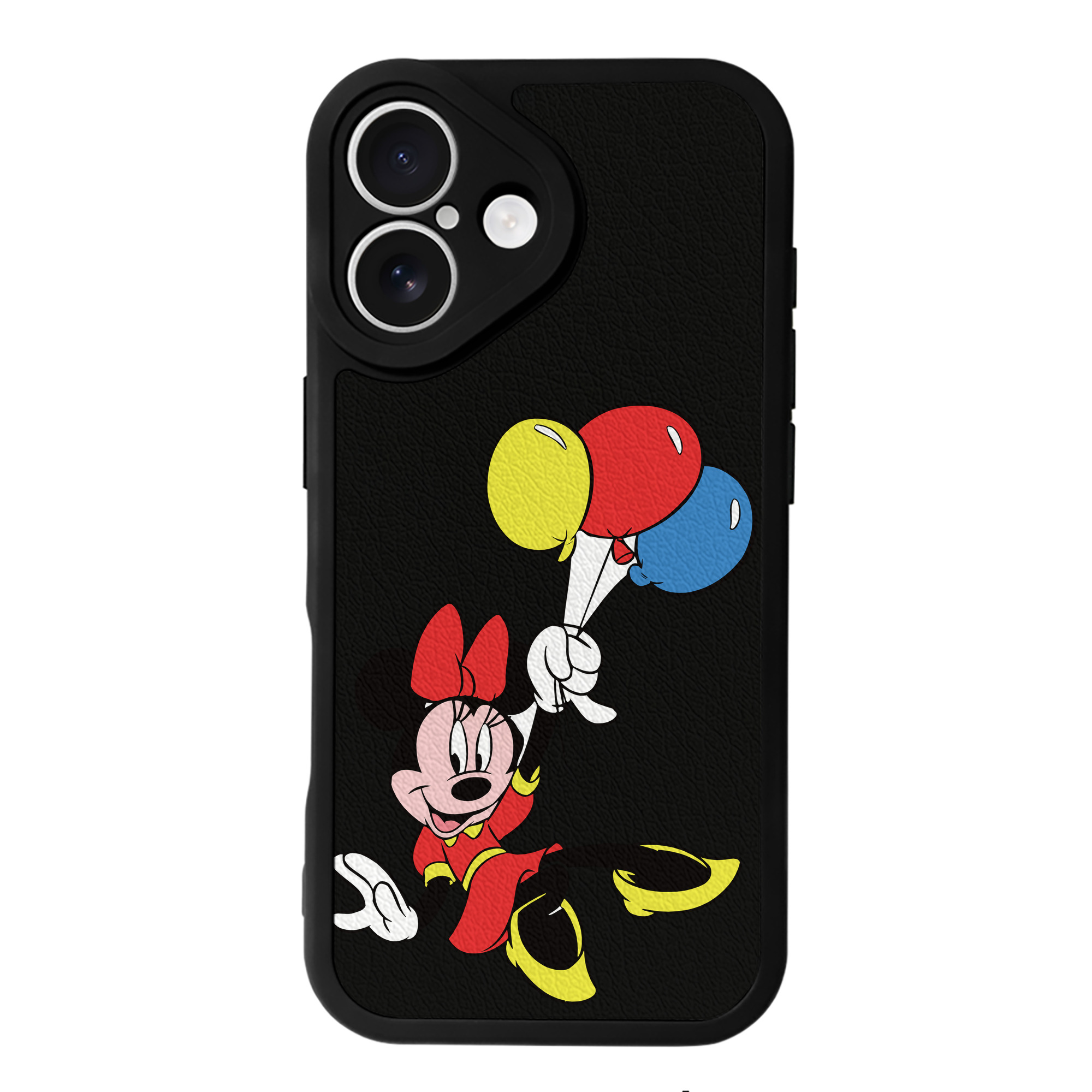 （画像用） ミッキーマウス Mickey Mouse 【iPhone 16シリーズ対応】シリコンスマホケース（レザー調） 材質：シリコン